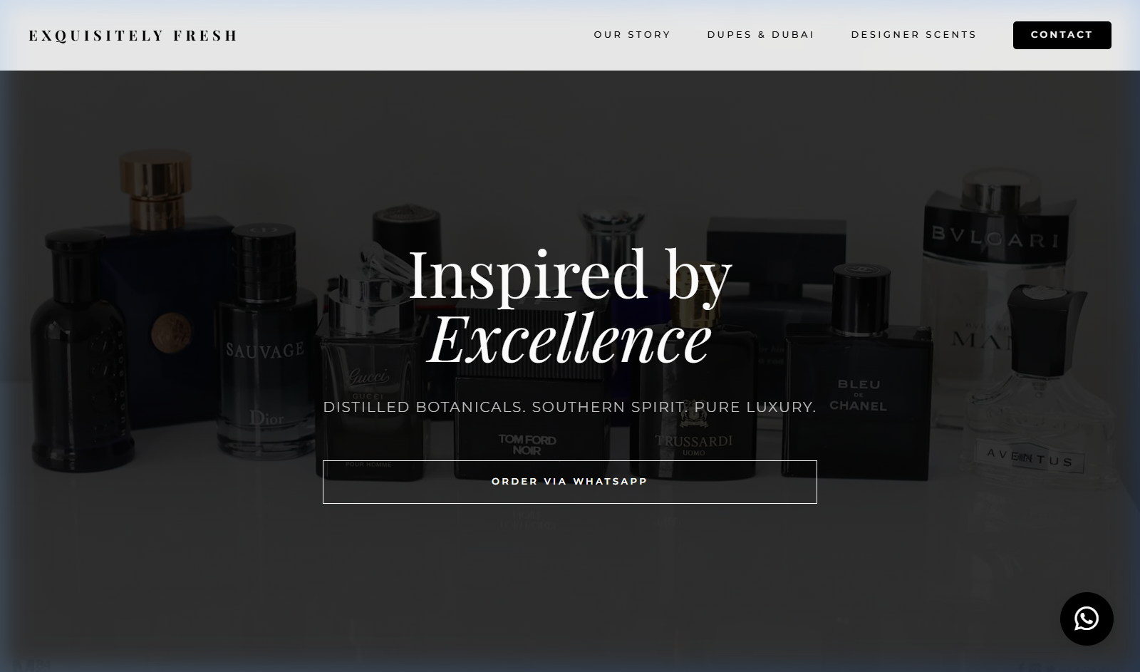 Exquisitely Fresh website screenshot